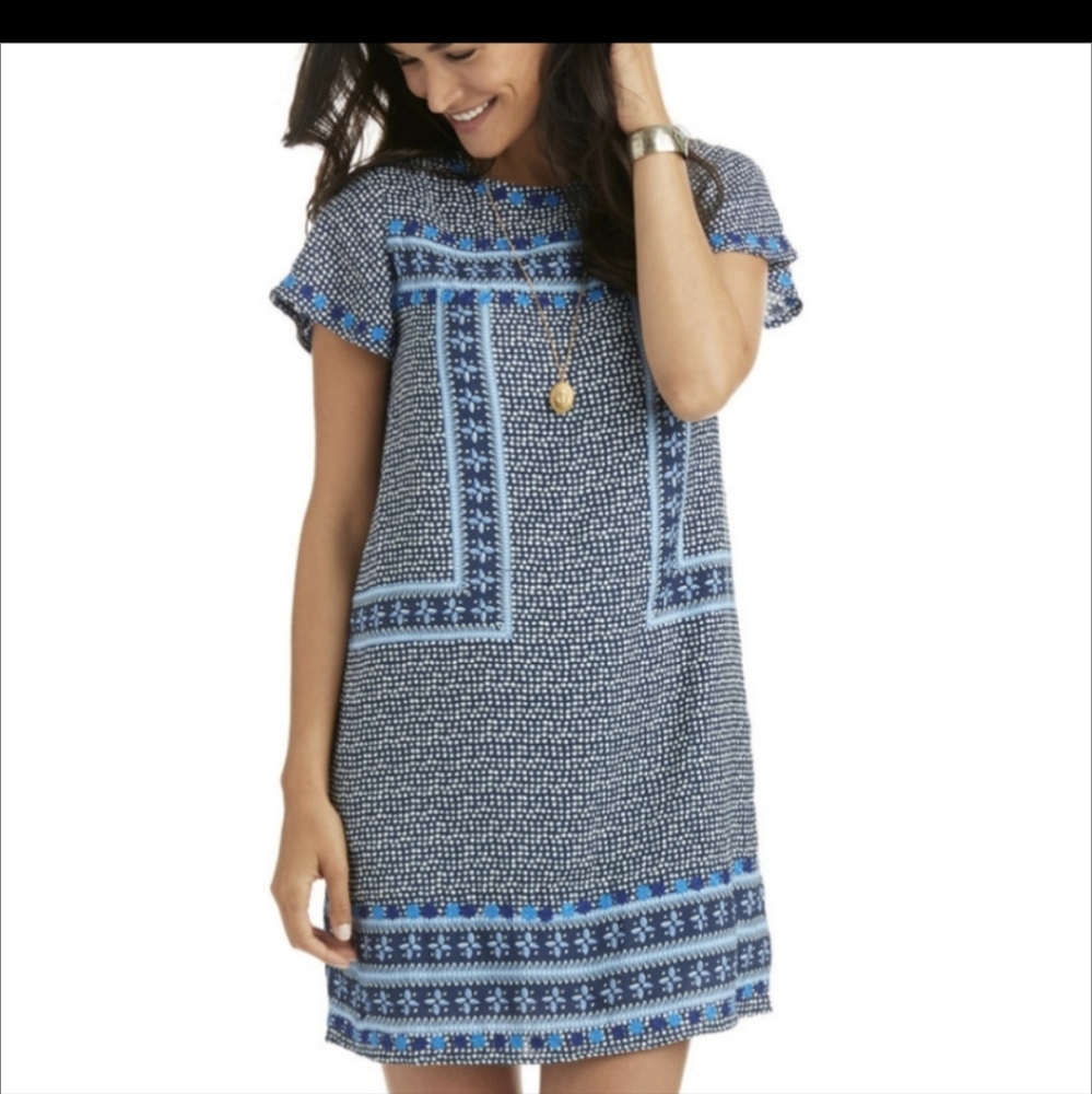 Vineyard Vines Dot Print Shift Dress